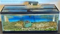 20 Gallon Fish Tank W/ Lid, Light, On Tank Filter