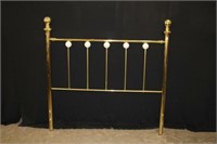 Full Size Brass Look Head Board