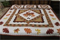 Autumn Leaves Comforter Set-Queen (101"x87")