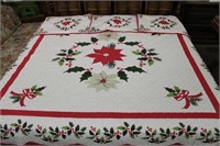 Christmas Bedding Set- Queen (102"X86")