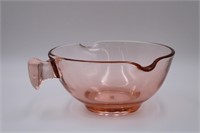 Depression Era Pink Glass Batter Bowl