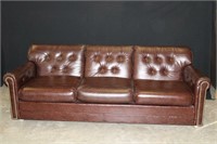 Leather-look sofa