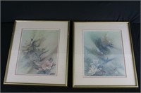 2 Humming Bird signed Prints