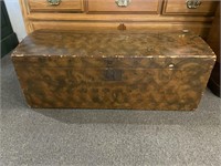 Antique Dome Painted Trunk