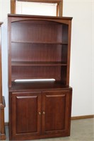 Bookshelf with cabinet base