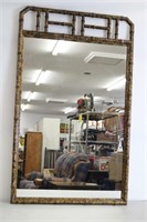 Black/Gold Bamboo style mirror