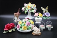 Porcelain Flowers & Birds