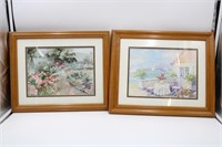Pair of framed pictures