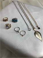 Avon Coventry size 6 and other costume jewelry.