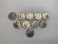 (10) 1776-1976 Half Dollars