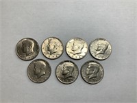 7 1972 Half Dollars