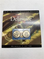 U.S. Minted Quarter Dollar- Delaware 1/50