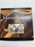 U.S. Minted Quarter Dollar- Massachusetts 6/50