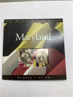 U.S. Minted Quarter Dollar- Maryland 7/50