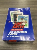 1991 unopened box baseball cards