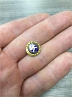 Kiwanis pin with 14k gold top