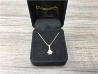 14k gold pendant and 14k chain