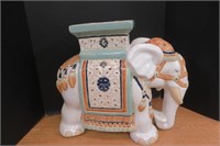 Ceramic Elephant Plant Stand 16.5" h 21" long