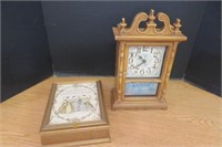 Clock with Dresser Top Box
