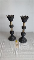 Silver-plate candelabras