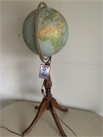 Replogle pedestal lighted world globe