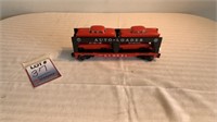 Lionel auto-loader and 4 cars