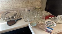 Lot of assorted glassware and mugs