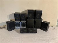 6 pairs of stereo speakers