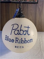 Pabst Blue Ribbon 12in hanging bar light
