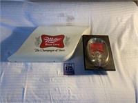 Miller High Life and Michelob beer signs