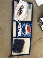 Pepsi sign with plastic letter kit