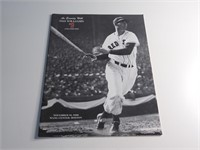 Ted Williams Program with Lithograph ++