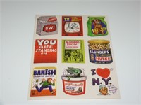 Uncut Panel Wacky Packages Stickers A