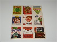 Uncut Panel Wacky Packages Stickers D