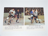 2 1964 Toronto Star Hockey Stars in Action Chicago