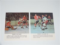 2 1964 Toronto Star Hockey Stars in Action Rangers