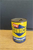 Vintage Sunoco Motor Oil Can Bank 3 1/4" h
