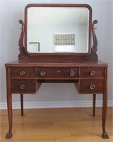 An Edwardian Vanity With Mirror