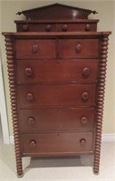 A Victorian Highboy Chest of Drawers