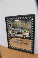 Jim Beam Mirror Sign 17 3/4" w x 22" h