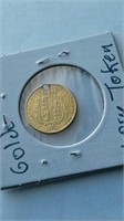 1887 Gold British Shield Coin Love Token Drilled