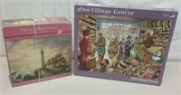 Two 1000pc Puzzles Incl. Thomas Kinkade As Is