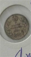 1906 Canada Silver 5 Cent Coin