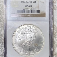 2006 Silver Eagle NGC - MS70
