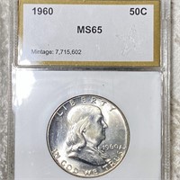 1960 Franklin Half Dollar PCI - MS65