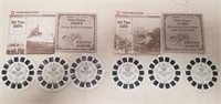 (4) Vintage View-Master Old-Time Stereo Reel Sets