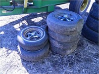 (4) 15" tires & rims & (2) 14" tires & rims