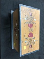 Contemporary Decorated Miniature Blanket Chest