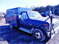 85 Ford F350, diesel, (title)