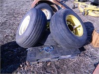 2-12.5x16 tires & rims, 1-12.5x15 tire & rim